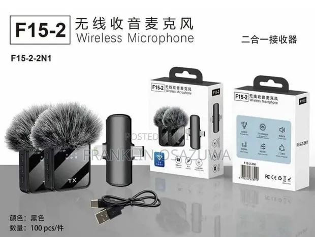 F15-2-2n1 Wireless Microphone 2-in-1 Type-C don iPhone/Android - 1