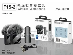 F15-2-2n1 Wireless Microphone 2-in-1 Type-C for iPhone/Android
