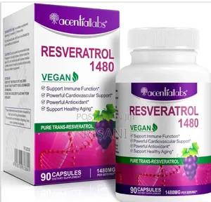 Pure Trans-Resveratrol Capsules - 90 Capsules, 1480mg