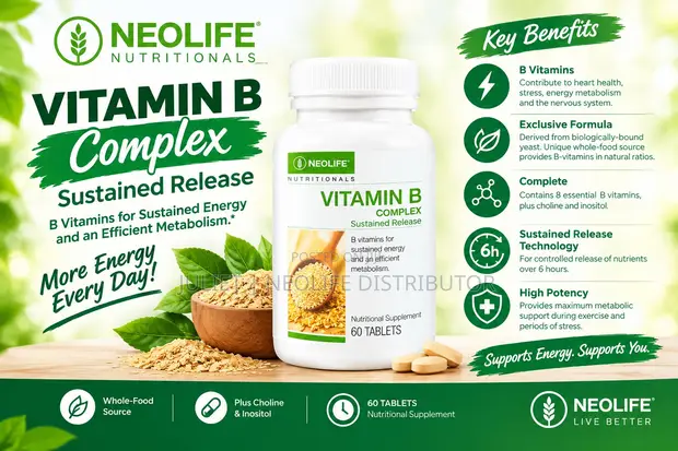 NeoLife Vitamin B Complex Sustained Release - 60 Tablets - 1