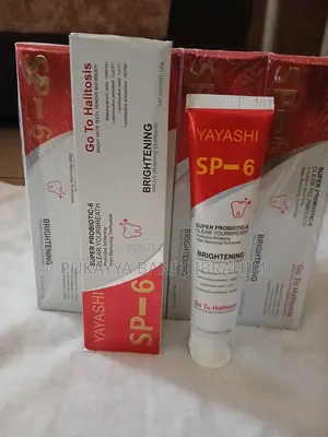 Yayashi SP6 Toothpaste - Farin Hakori na Halitta & Probiotics
