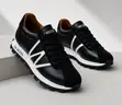 J.M. Weston Men's Black Leather Lace-Up Sneakers - Brand New - 1