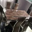 Kyakyawan Saitin Dining Mai Zama 6 - Teburin Marmara - 5