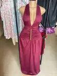 Nija Made Wears Magenta Maxi Dress - 2