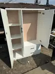 4ft x 6ft Off-White HDF Wardrobe - 2