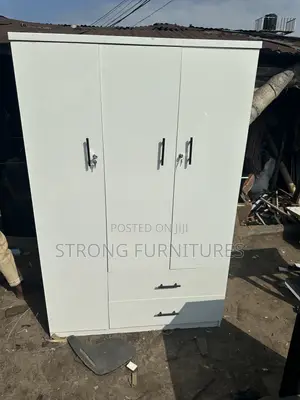 4ft x 6ft Off-White HDF Wardrobe