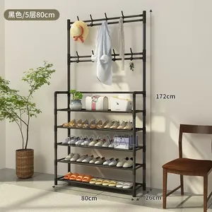 4-Tier Karfe Shoe Rack Mai Shirya Kafa