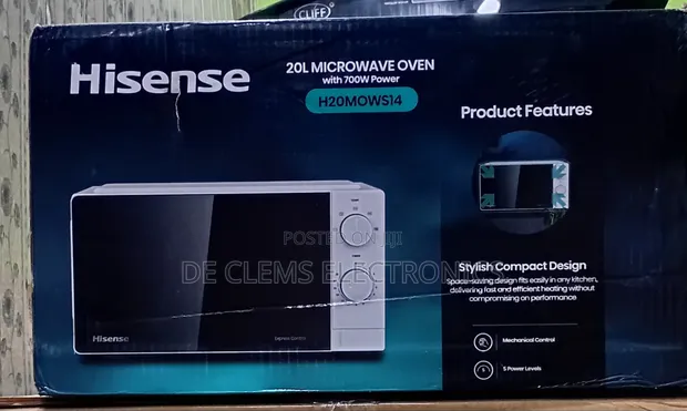 Hisense 20L Microwave Oven - White - 1