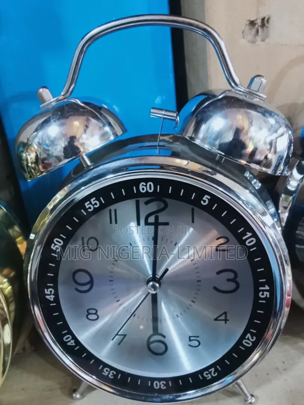 Analogue Twin Bell Alarm Clock - Pistachio Green - 1