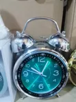 Analogue Twin Bell Alarm Clock - Pistachio Green - 2