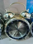Analogue Twin Bell Alarm Clock - Pistachio Green - 3