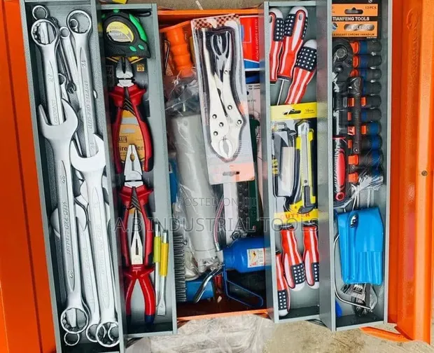 Complete Mechanical Tool Set in Cantilever Toolbox - 1