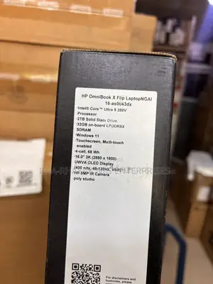 HP OmniBook X Flip 16" Laptop - Intel Core Ultra 9, 32GB RAM, 2TB SSD