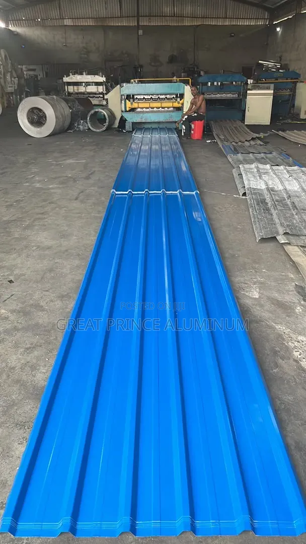 Great Prince Aluminum Roofing Sheet - Shuɗi & Beige - 1