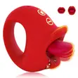 Mk Nipple & Clitoral Stimulator Dildo - Purple - 3