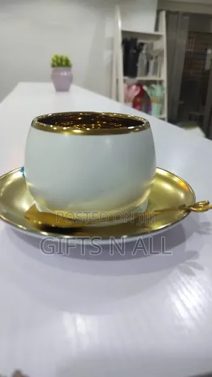 Gold and White Tea Set