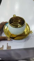Gold and White Tea Set - 3