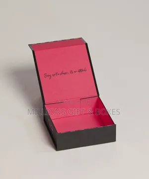 Black Collapsible Package Boxes