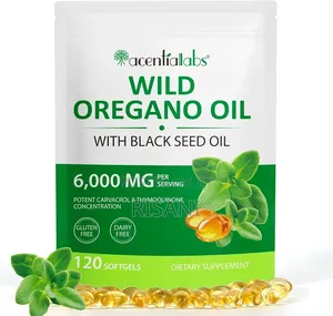 Oil of Oregano Softgels 6000mg with Black Seed Oil