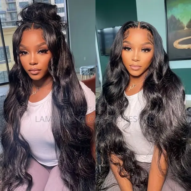 Long Loose Body Wave HD Lace Front Human Hair Wig - 1