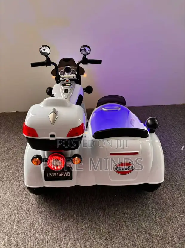 Children's White Mercedes-Benz Electronic Bike - 1
