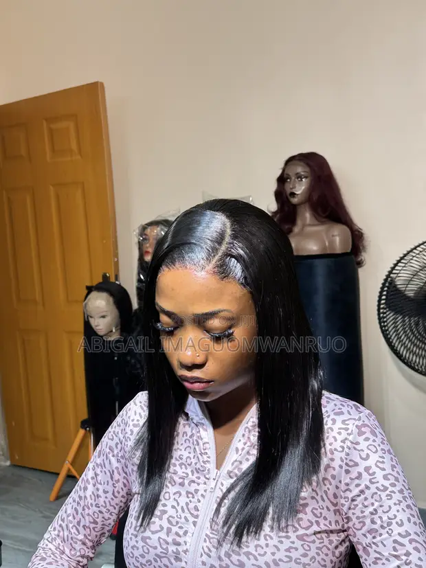 14" Bone Straight Hair Extensions, 200g, 5x5 Closure - 1