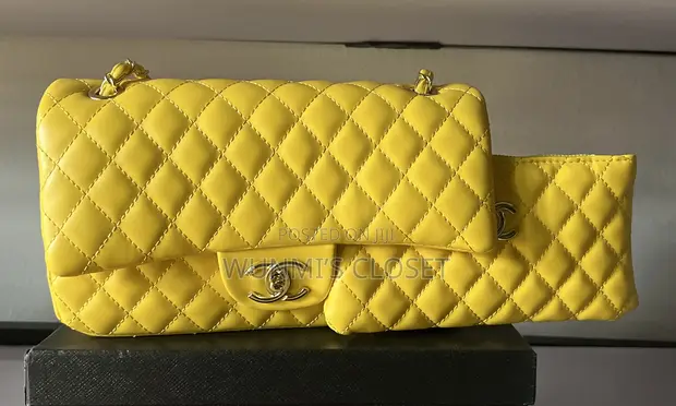 Channel Women's Crossbody Bag - Sleek Chic Yellow - 1