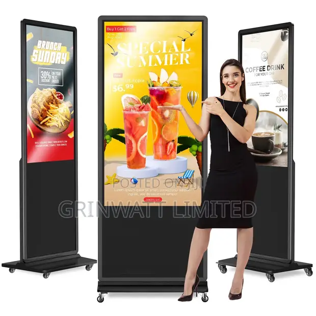 55-Inch Zkteco Digital Signage Touchscreen (2K/4K) - 1