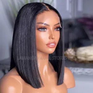 Short Straight Bob Lace Front Human Hair Wig