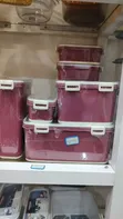 7-Piece Set of Plastic Food Storage Containers - 2