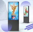 65 Inch XGA Hong yo Dijital Signage Touchscreen - 1