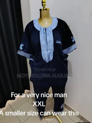 Aso Oke Agbada da Material - An Yi Amfani Da Shi Sau Daya