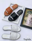 New Women's Leather Slippers - White - 1