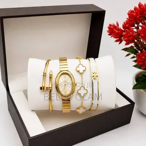Bella Glam Women's Gold Quartz Watch
