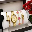 Bella Glam Women's Gold Quartz Watch - 5