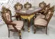Elegant 6-Seater Dining Set - Wood & Glass - 1