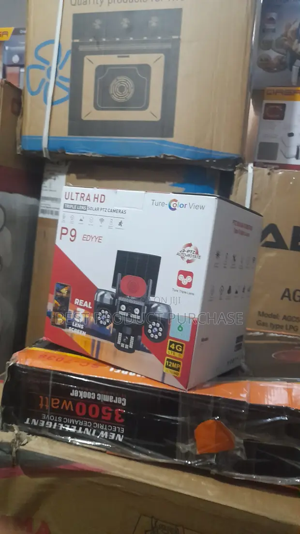 P9 Solar PTZ Kamera - Sau Lens Ultra HD Tsaron Waje - 1