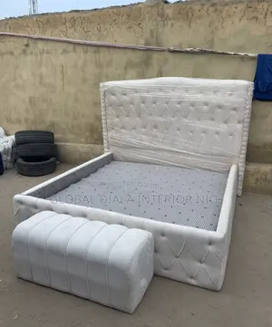 Modern 6x6 Fabric Bed Frame - Brand New