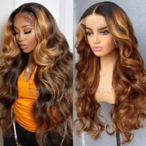 Doguwar Ombre Zumar Gashi Mai Ruwan Zumar Zuma Mai Girgiza Gashi Lace Front Wig