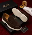 Hugo Boss Suede Moccasin Loafers - Men's - 4