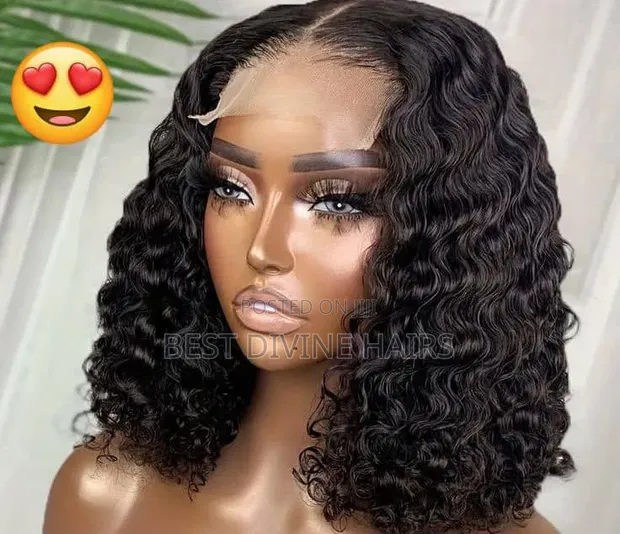 14" 4x4 Full Closure Deep Wave Human Hair Wig - 1