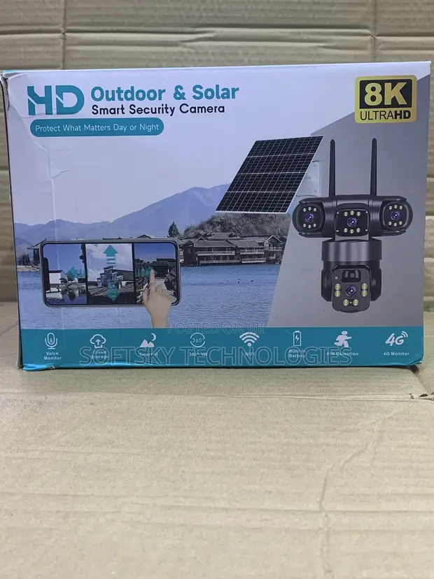 4-Way Outdoor Solar Smart Security Camera - 1
