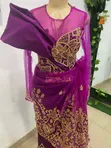 Magenta Traditional George Gown (Used) - 1