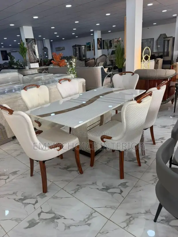 Premium Modern 6-Seater Dining Set - 1