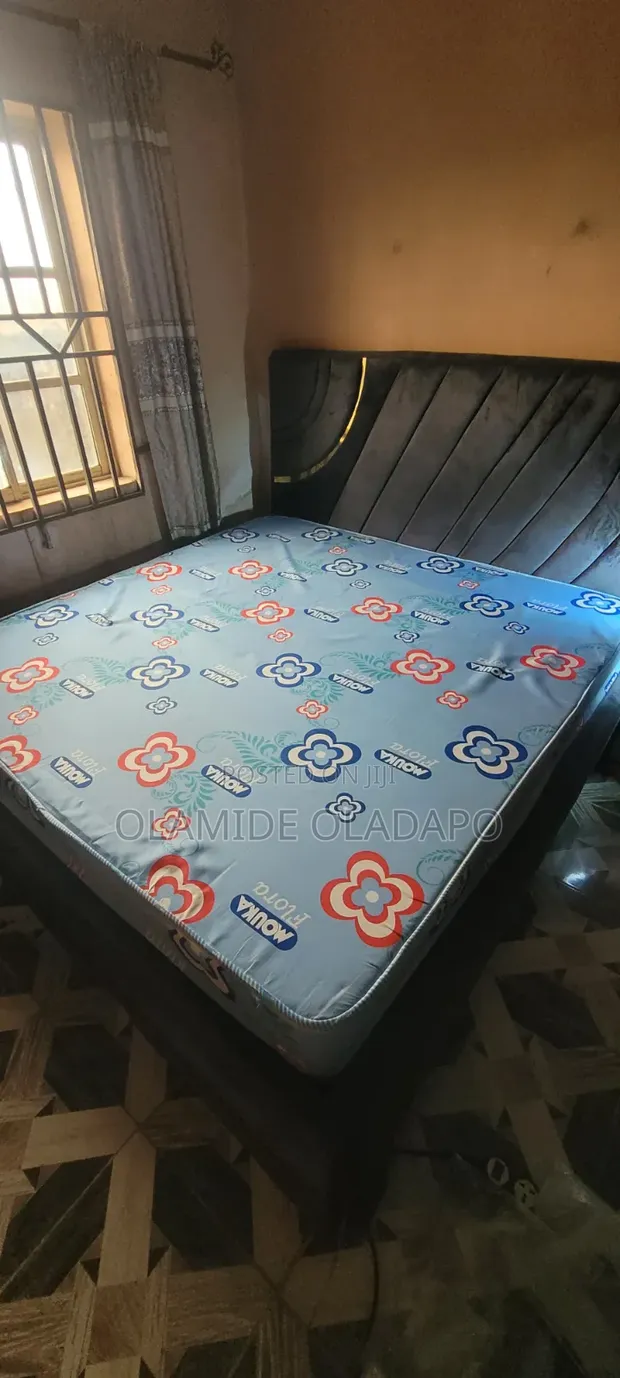 Mouka Foam 6x6x12 Inch Bed with Frame - 1