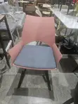 Modern Dining Visitor Chair - Blush Pink & Gray - 2