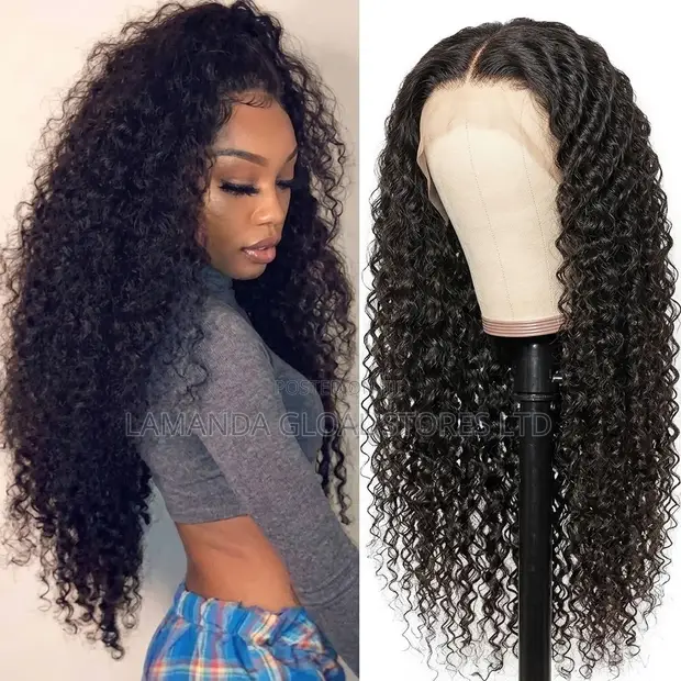 Long Water Wave Glueless T-Part Lace Front Wig 180% Density - 1