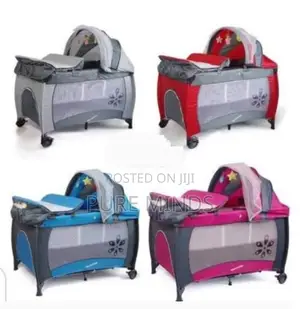 Baby Bed with Attached Dresser and Treated Mosquito Net