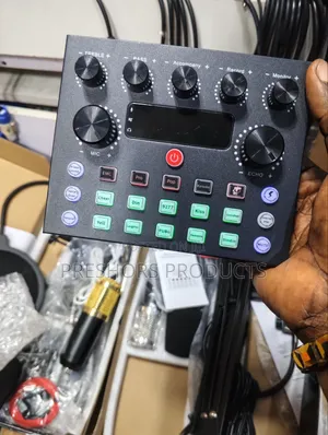 BM800 Condenser Microphone with V8+ Sound Card
