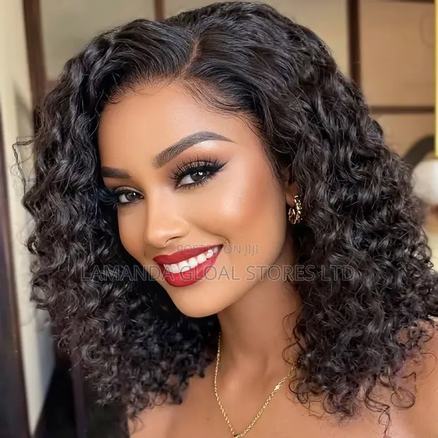 Wave Lace Front Bob Hair Wig Side Part - 1